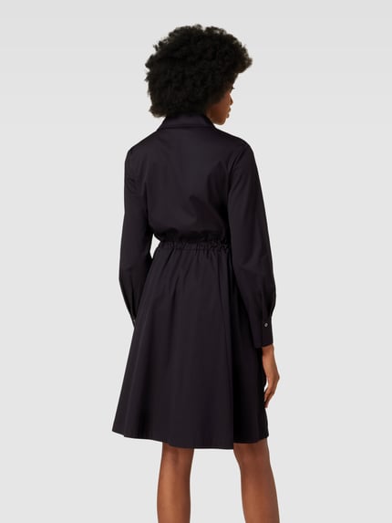 Marc Cain Knielanges Kleid mit Umlegekragen Marine 5