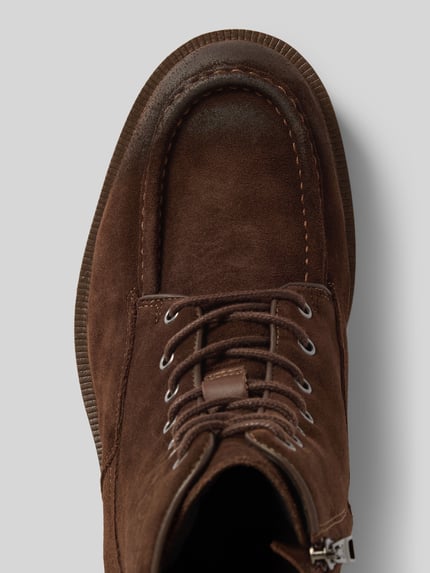 Tommy Hilfiger Schnürstiefel aus echtem Veloursleder Mittelbraun 3