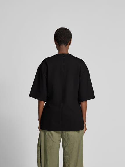 Filippa K Oversized T-shirt van viscosemix Zwart - 5