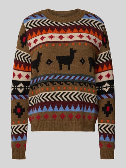 Weekend Max Mara Regular Fit Pullover mit Woll-Anteil Modell 'QUIRITE' Camel 2