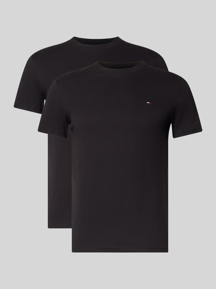 zestaw t-shirtów o kroju slim fit z czystej bawełny w zestaw 2 szt. Shop The Look MANNEQUINE