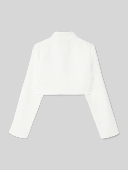 DANAMADE Bolero mit Stehkragen Weiss 3