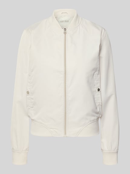 Productfoto, Regular Fit Jacke mit Stehkragen Modell 'Zaymi' van CARS JEANS in crème, ritssluiting, steekzakken, elastische boorden