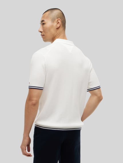 Tommy Hilfiger Koszulka polo o kroju regular fit z czystej bawełny Złamany biały 5