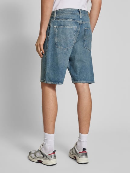 JACK & JONES Baggy Fit Jeansshorts im Used-Look Modell 'ALEX' Jeansblau 5