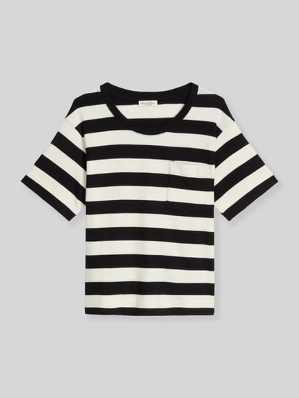 Marc O'Polo Loose Fit T-Shirt aus reiner Baumwolle Marine 2