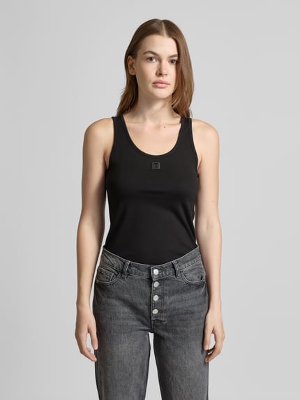 Armani Exchange Top mit Label-Patch Black 4