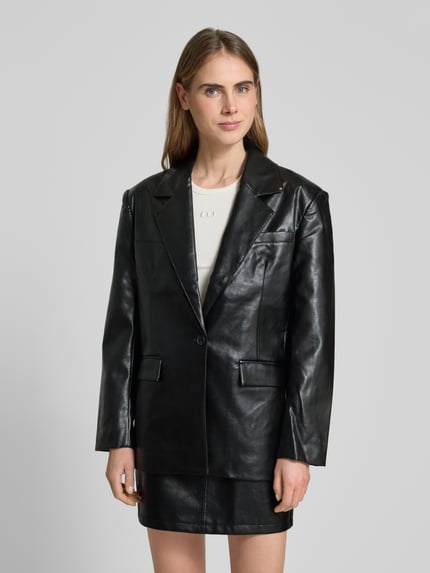 LeGer Blazer in Leder-Optik Modell 'Insa' - LeGer Studio Kollektion Black 4