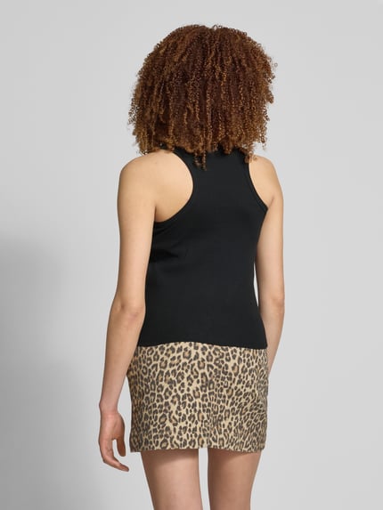 PIECES Regular Fit Tank Top in Rippoptik Modell 'RUKA' Black 5