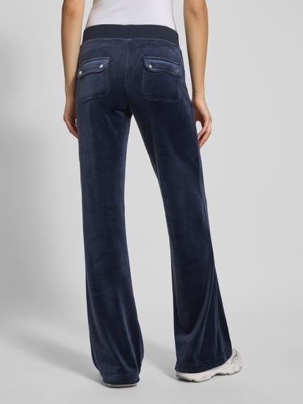Juicy Couture Spodnie typu track pants z wpuszczanymi kieszeniami model ‘LAYLA’ Ciemnoniebieski 5
