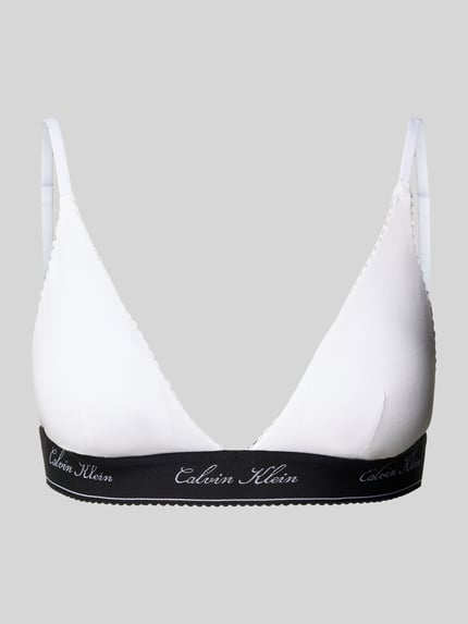 Calvin Klein Underwear Bralette mit Logo-Unterbrustband Weiss 1