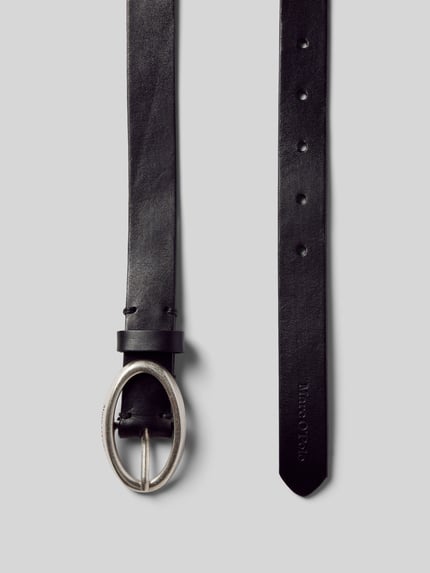 Marc O'Polo Ledergürtel in unifarbenem Design Modell 'ELLY' Black 3