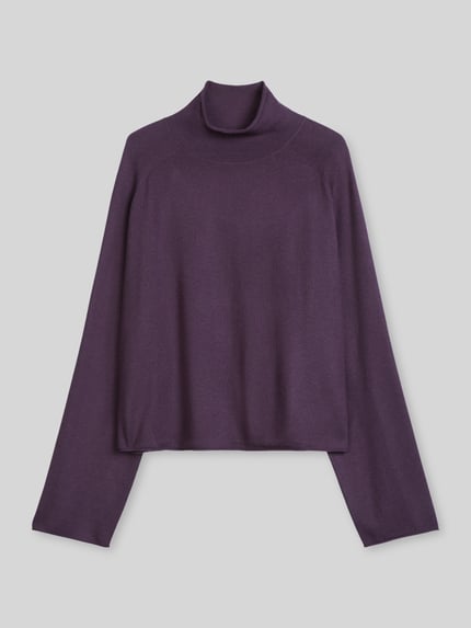 Marc O'Polo Rollkragenpullover mit Mock Neck Pflaume 2