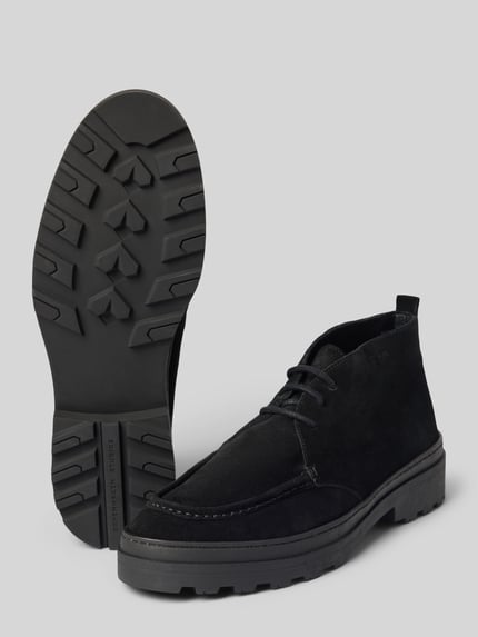 Copenhagen Schnürschuhe aus Rindvelours mit Profilsohle Black 4