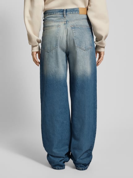 Weekday Jeansy o luźnym kroju z 5 kieszeniami model ‘Rail’ Jeansowy niebieski 5