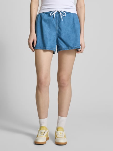 NOISY MAY® High waist korte jeans met steekzakken, model 'MOLLA' Lichtblauw - 4