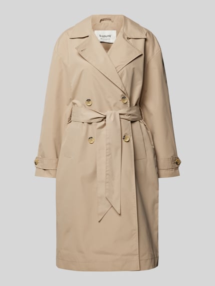 b.young Trenchcoat mit Bindegürtel Modell 'Calea' Sand 2