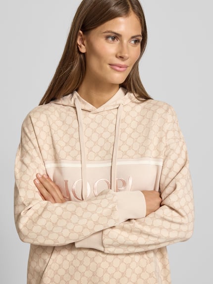 JOOP! Hoodie met kangoeroezak Middenbruin - 3