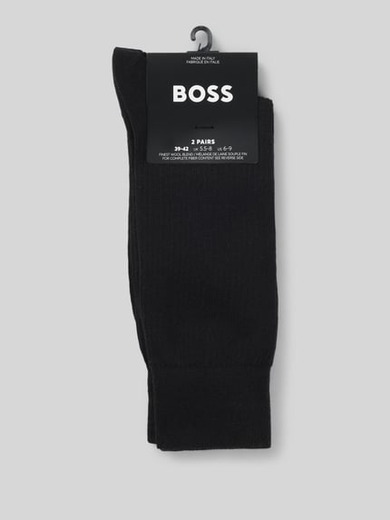 BOSS Socken aus Woll-Mix im 2er-Pack Black 2