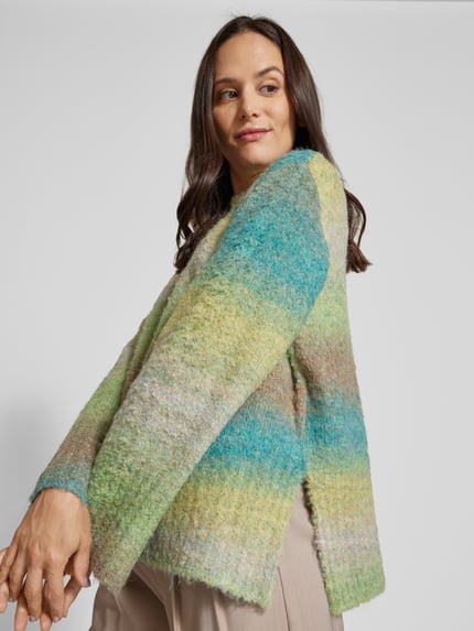Moves Loose Fit Strickpullover mit Woll-Anteil Modell 'Savira' Gruen 3