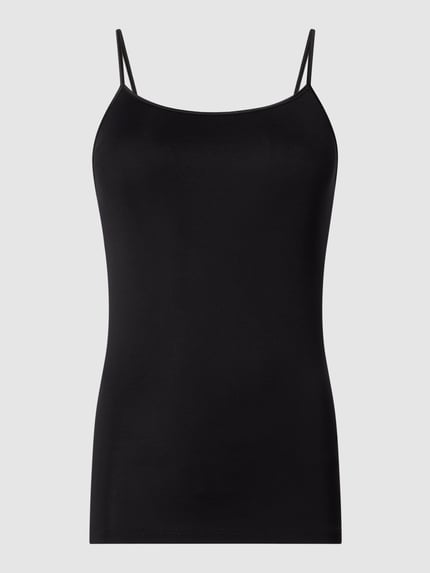 Mey Top mit verstellbaren Spaghettiträgern Modell 'Emotion' Black 2