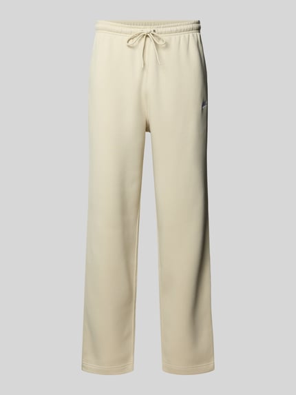 Nike Sweatpants mit Logo-Stitching und Eingrifftaschen Beige 2