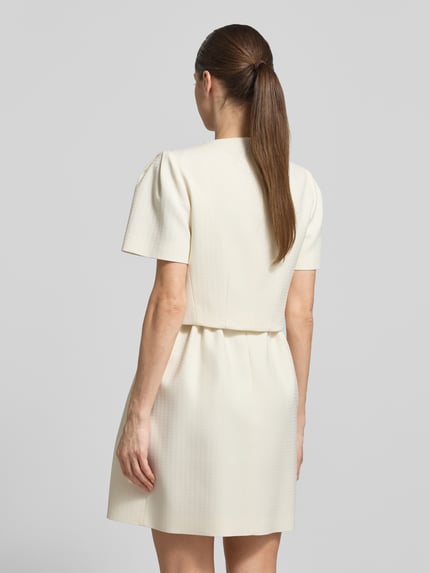 HUGO Slim Fit Kurzblazer mit Viskose-Anteil Modell 'Ambelle' Offwhite 5