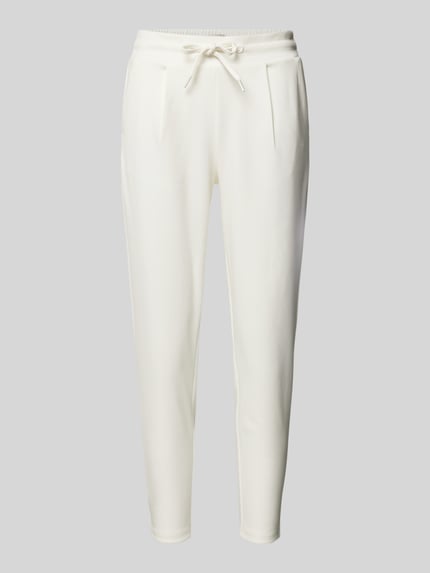Sweatpants met elastische band, model 'KATE' Shop The Look MANNEQUINE