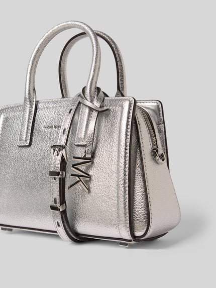 MICHAEL Michael Kors Umhängetasche mit Logo-Detail Modell 'LAILA XS' Silber 3