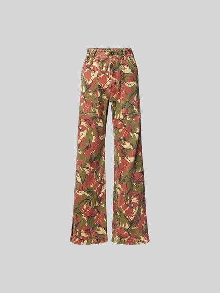 Rabanne Stoffhose mit Eingrifftaschen Khaki 2