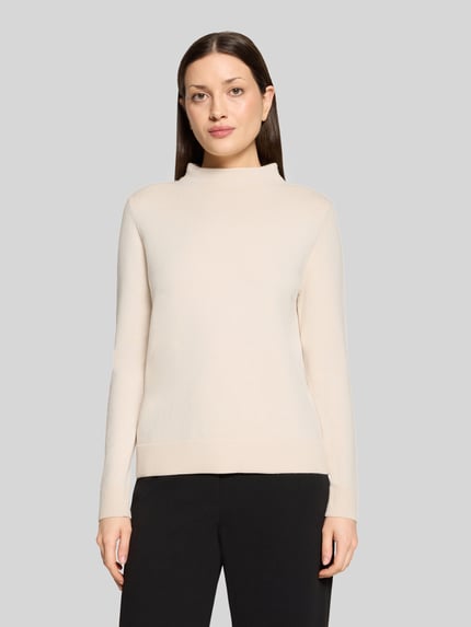 Betty Barclay Regular Fit Pullover aus Viskose-Mix Modell 'NOS AUGUST' Sand 4