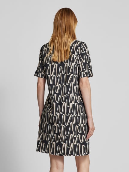 Betty Barclay Knielanges Kleid mit Umlegekragen Black 5