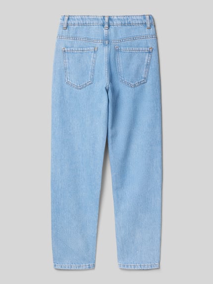 MANGO Tapered Fit Jeans im 5-Pocket-Design Blau 3