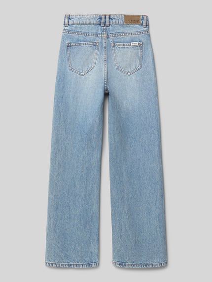 Garcia Jeansy o kroju straight fit z 5 kieszeniami model ‘Ilvy’ Niebieski 3
