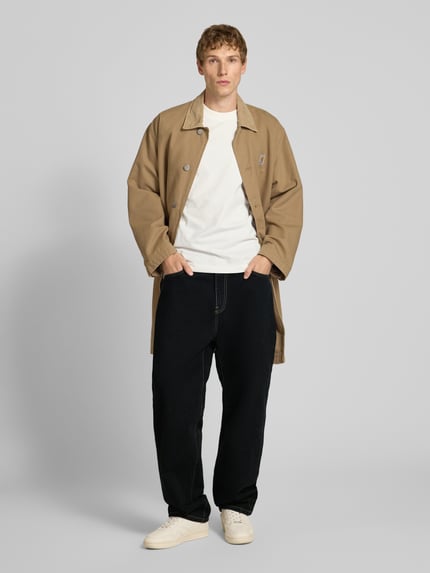 Carhartt Work In Progress Straight leg jeans in 5-pocketmodel, model 'AARON' Zwart - 1