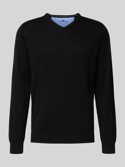 Fynch-Hatton Strickpullover mit Logo-Detail Black 2