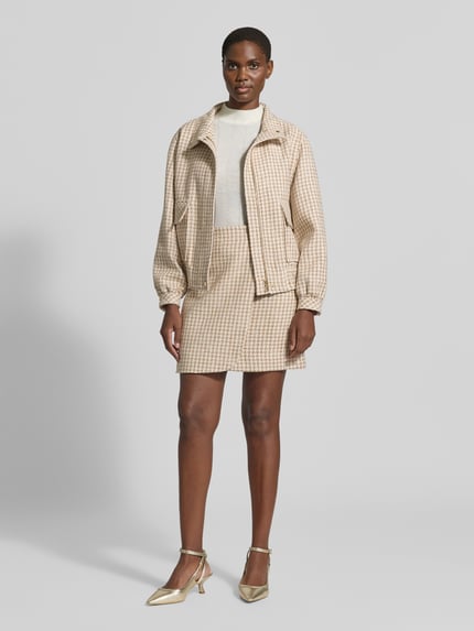 Marc Cain Jacke im Allover-Look mit Pattentaschen Camel 1