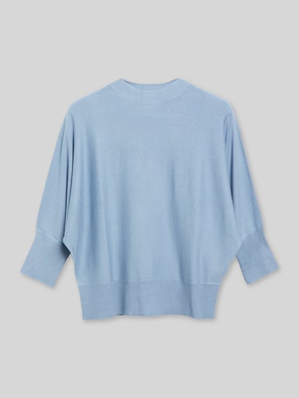 s.Oliver BLACK LABEL Oversized Pullover mit Fledermausärmeln Bleu 2