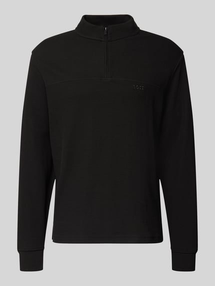 BOSS Orange Bluza o kroju regular fit z mieszanka bawełny model 'PE_HIVE' Czarny 2
