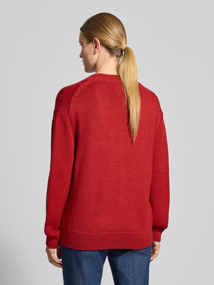 Closed Oversized Pullover aus Lanawoll-Mix Rot 5