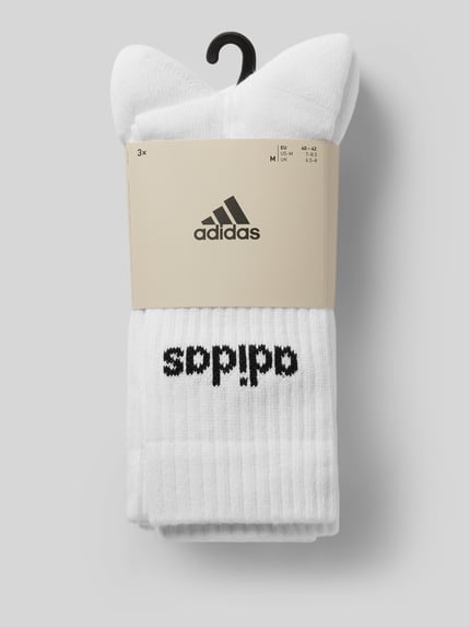 adidas Sportswear Sokken met geborduurd label in een set van 3 paar Wit - 3