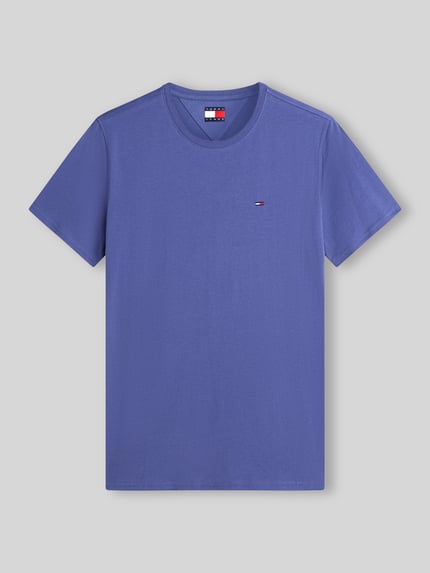 Tommy Jeans Regular Fit T-Shirt aus reiner Baumwolle Rauchblau 2