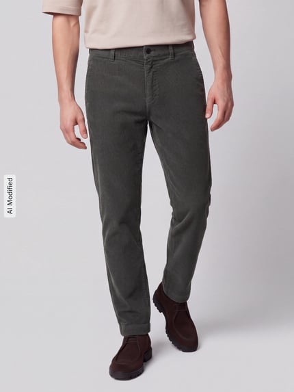 BOSS Orange Tapered Fit Chino aus Baumwoll-Mix Hellgruen 4