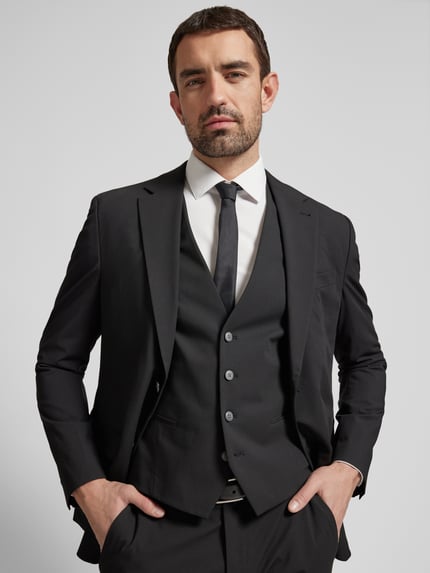 MCNEAL Gilet met paspelzakken Zwart - 3