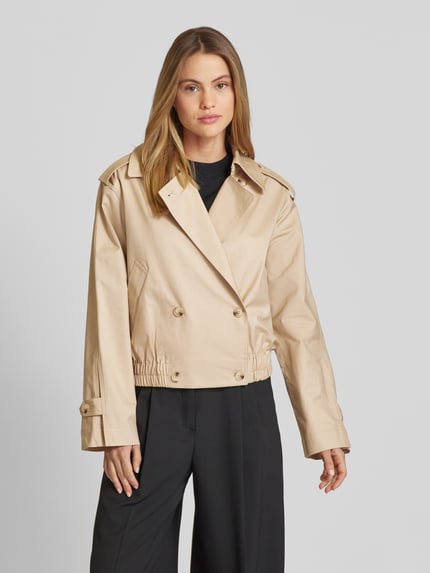 OPUS Trenchcoat mit seitlichen Eingrifftaschen Modell 'Hedie' Sand 4
