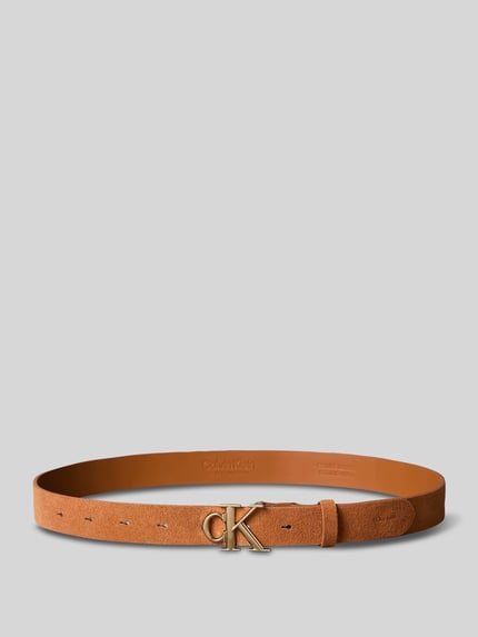 CK Calvin Klein Gürtel aus echtem Leder mit Logo-Detail Cognac 3