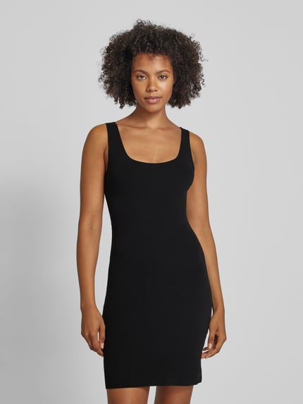 MAGIC Bodyfashion Sukienka mini z efektem termicznym z okrągłym dekoltem Czarny 4