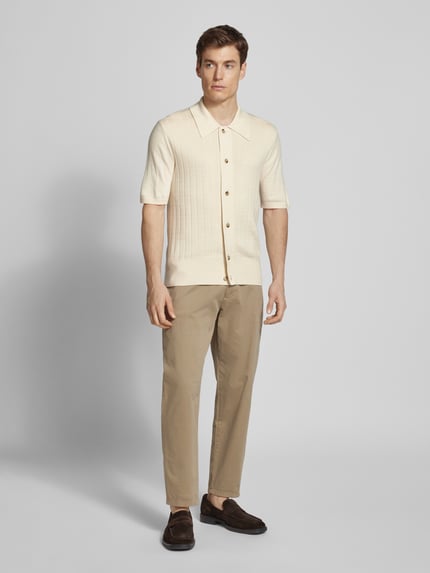 Tiger of Sweden Freizeithemd aus Woll-Mix mit Strukturmuster Modell 'Araawen' Offwhite 1