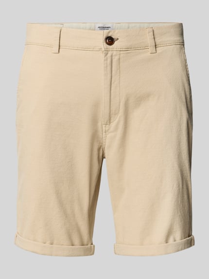 JACK & JONES Regular fit korte broek met structuurmotief, model 'FURY' Beige - 2