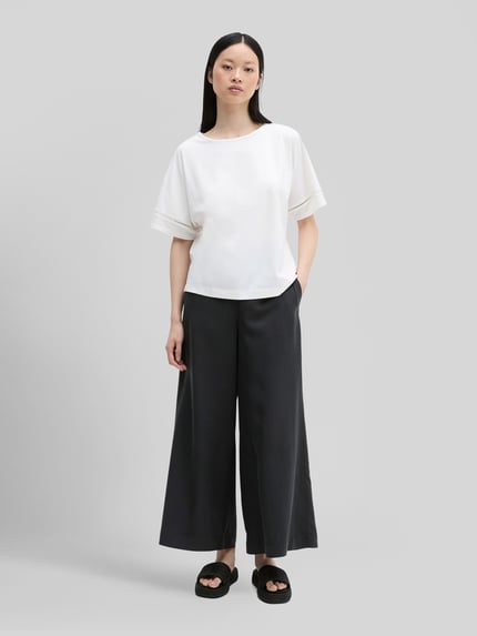 Marc O'Polo Relaxed Fit T-Shirts aus Baumwoll-Mix Weiss 1